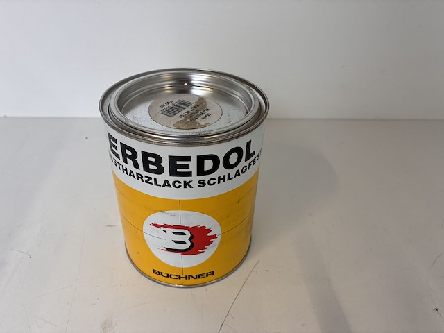 Lot van 43 x erbedol slagvaste kunstharslak – man elfenbein (ivoor) pa 1146/08 – 750 ml - afbeelding 1 van  3