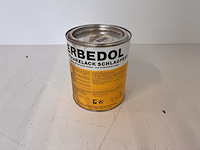 Lot van 43 x erbedol slagvaste kunstharslak – man elfenbein (ivoor) pa 1146/08 – 750 ml - afbeelding 2 van  3
