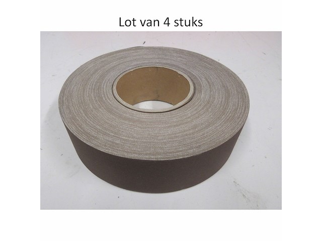 Lot van 4x 50m schuurpapierrollen klingspor 3856 kl361 jf 50x50000 korrel 180 - afbeelding 1 van  2
