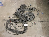 Lot van 5 verlengkabels - diverse lengtes - afbeelding 1 van  2
