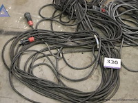 Lot van 5 verlengkabels - diverse lengtes - afbeelding 2 van  2