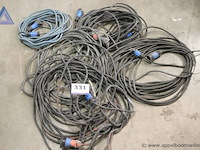 Lot van 5 verlengkabels - verschillende lengtes - afbeelding 1 van  2