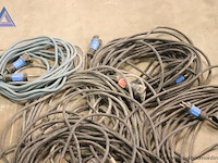 Lot van 5 verlengkabels - verschillende lengtes - afbeelding 2 van  2