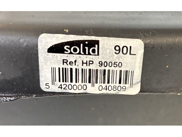 Lot van 5 x solid - mortelkuip rond - pe 90 l - zwart - hp 90050 - afbeelding 2 van  2