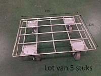 Lot van 5 x transportroller 400kg - afbeelding 1 van  1