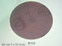Lot van 5x 50 schuurgaasschijven klingspor 337904 an400 dia125mm korrel 240 - afbeelding 2 van  2
