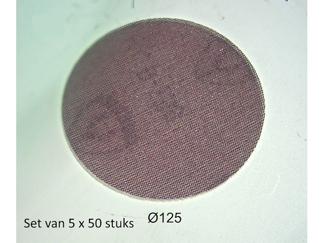 Lot van 5x 50 schuurgaasschijven klingspor 337904 an400 dia125mm korrel 240 - afbeelding 2 van  2