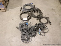 Lot van 6 stroomkabels - diverse lengtes - afbeelding 1 van  3