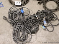 Lot van 6 stroomkabels - diverse lengtes - afbeelding 2 van  3