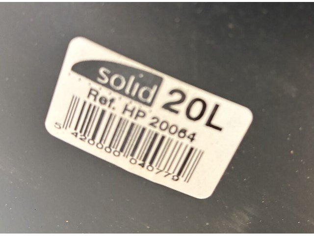 Lot van 6 x solid - bouwemmer - pe 20 l - zwart - hp 20064 - afbeelding 2 van  2