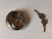 Lot van 7 x discus hangslot 70 mm - afbeelding 1 van  2