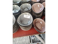 Lot van 78 groen ovalen en 143 zalmroze kommetjes (221x) - afbeelding 4 van  6