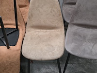 Lot van 8 interieurstoelen stof - afbeelding 1 van  2
