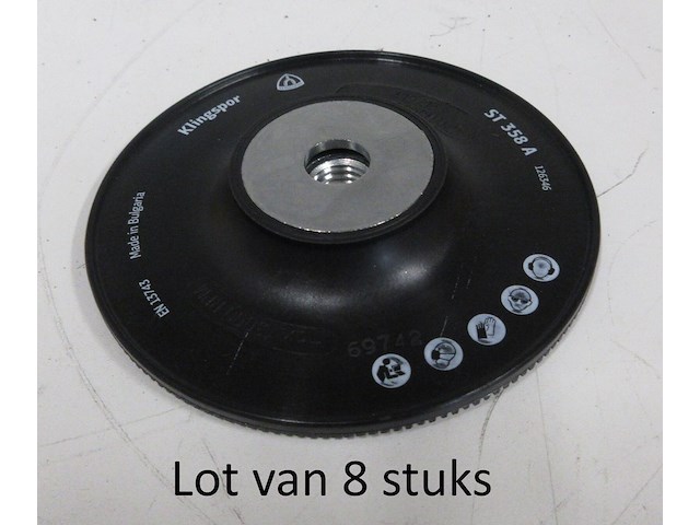 Lot van 8 steunschijven klingspor 126346 st358a m14 dia 115mm - afbeelding 1 van  2