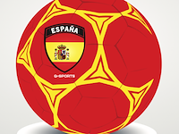 Lot van 96 voetballen thema spanje