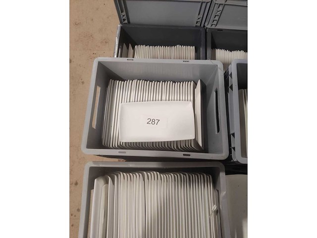Lot van ongeveer 450 borden 24cmx13cm - squit (450x) excl. bakken - afbeelding 1 van  4