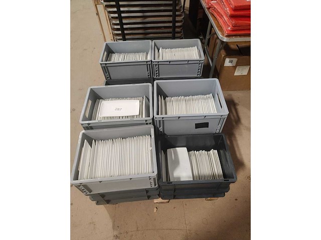 Lot van ongeveer 450 borden 24cmx13cm - squit (450x) excl. bakken - afbeelding 4 van  4