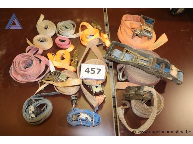 Lot van spanbanden - met ratel - afbeelding 1 van  4