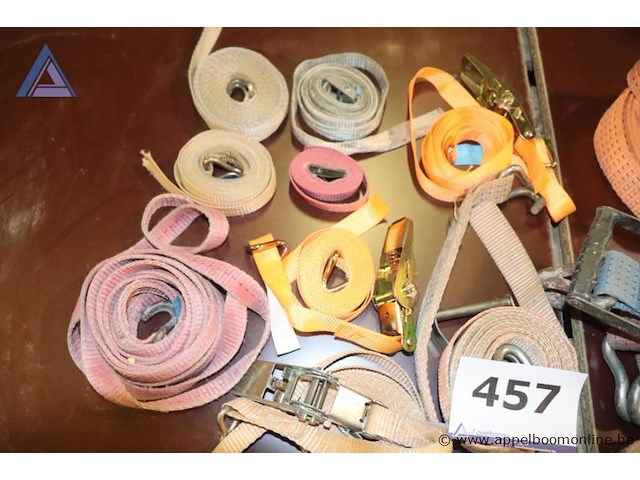 Lot van spanbanden - met ratel - afbeelding 2 van  4