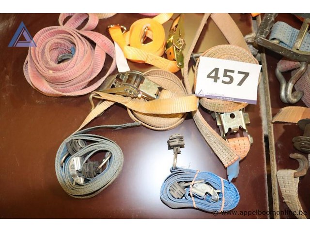 Lot van spanbanden - met ratel - afbeelding 3 van  4