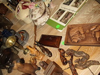 Lot varia houtwerken - afbeelding 1 van  3