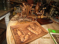 Lot varia houtwerken - afbeelding 2 van  3