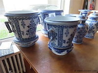 Lot vazen en cache-pots - afbeelding 2 van  6
