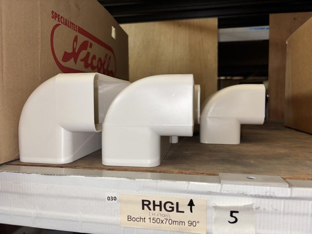 Lot ventilatiekanalen + div toebehoren - afbeelding 6 van  9
