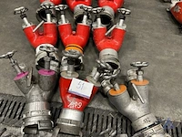 Lot verdeelstukken, type 110 - 2x70 dsp, afsluitbare uitgangen en koppelingen