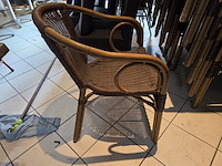 Lot vierkante terrastafels en stoelen - afbeelding 2 van  11