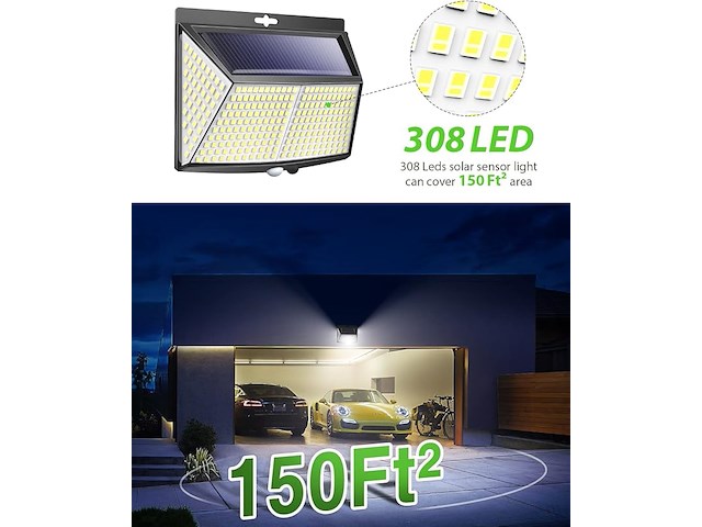 Lotmos set van 6 solar lampen met bewegingssensor - afbeelding 2 van  5