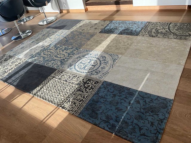 Louis de poortere vintage blue denim tapijt - afbeelding 1 van  8