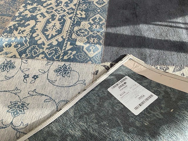 Louis de poortere vintage blue denim tapijt - afbeelding 3 van  8