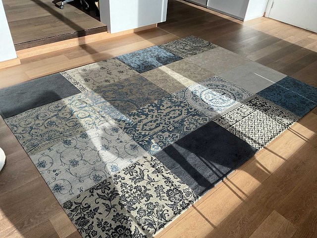 Louis de poortere vintage blue denim tapijt - afbeelding 4 van  8