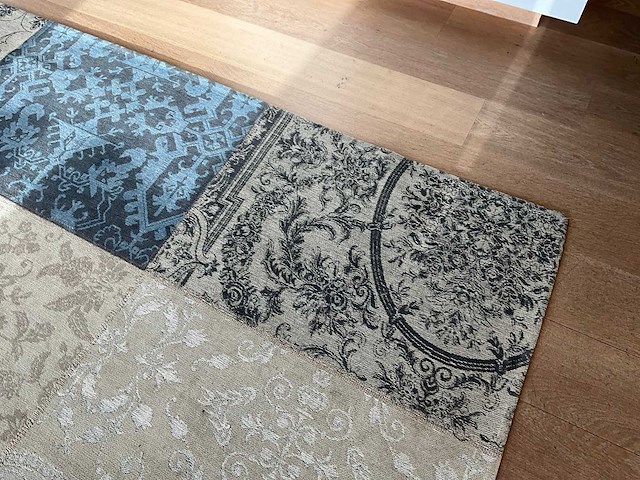 Louis de poortere vintage blue denim tapijt - afbeelding 6 van  8