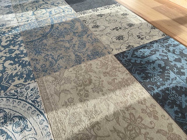 Louis de poortere vintage blue denim tapijt - afbeelding 7 van  8