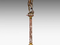 Louis gossin (1846-1928), david vainqueur de goliath, patinated bronze on a marble column the bronze: 60 cm. (23.62 in.), with marble column: 176 cm. (69.29 in.) - afbeelding 11 van  12