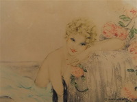 Louis icart "1888-1950), "la belle rose" - afbeelding 3 van  8