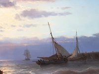 Louis johan hendrik meijer (1809-1866), colourful sunset along a coast, oil on mahogany 34 x 49.5 cm. (13.39 x 19.48 in.), frame: 65 x 78 cm. (25.58 x 30.71 in.) - afbeelding 4 van  5