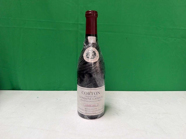 Louis latour corton grand cru 1991 – domaine latour – bourgogne - afbeelding 1 van  4