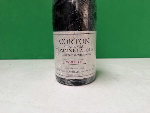 Louis latour corton grand cru 1991 – domaine latour – bourgogne - afbeelding 2 van  4