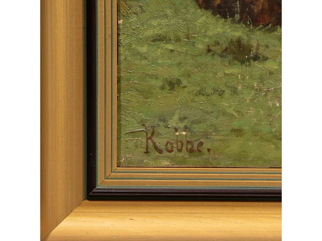 Louis robbe (1806-1887), flock of sheep and a goat in a landscape, oil on canvas 55 x 75 cm. (21.64 x 29.53 in.), frame: 69 x 88 cm. (27.17 x 34.64 in.) - afbeelding 6 van  6