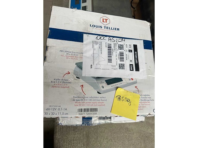 Louis tellier - n3671 - professionele elektronische weegschaal - afbeelding 1 van  1