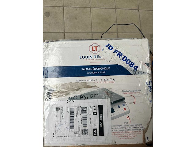 Louis tellier - n3671 - professionele elektronische weegschaal - afbeelding 1 van  1