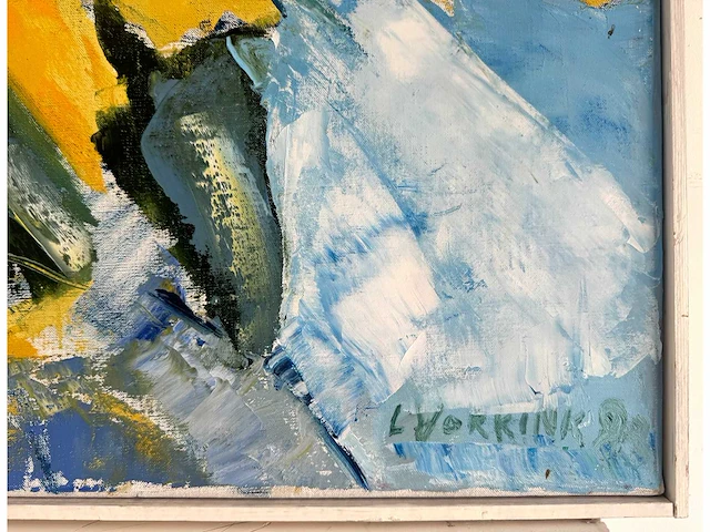 Louis vorkink - vogelbloem - olie op doek - 80x70 cm - afbeelding 2 van  7