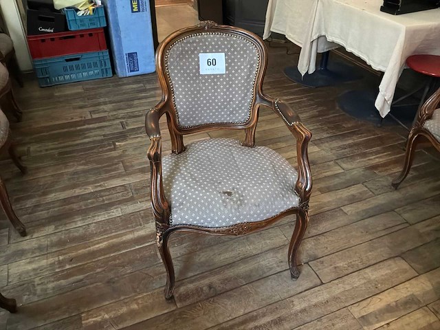 Louis xv fauteuil (3x) - afbeelding 1 van  5