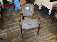 Louis xv fauteuil (3x) - afbeelding 1 van  5
