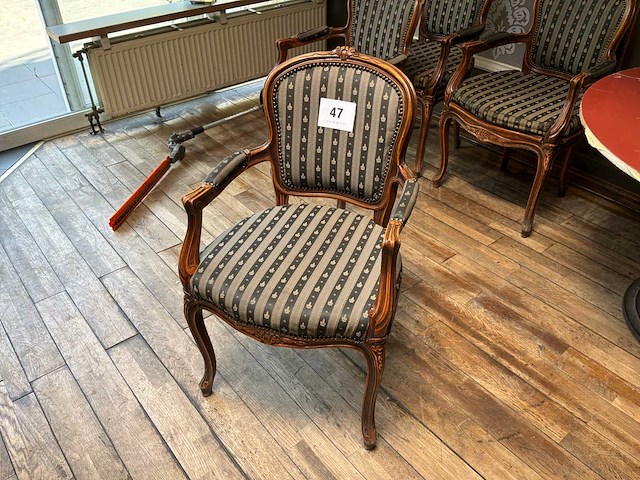 Louis xv fauteuil (4x) - afbeelding 2 van  3