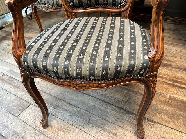 Louis xv fauteuil (4x) - afbeelding 3 van  3