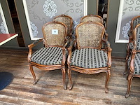 Louis xv fauteuil (4x) - afbeelding 1 van  6